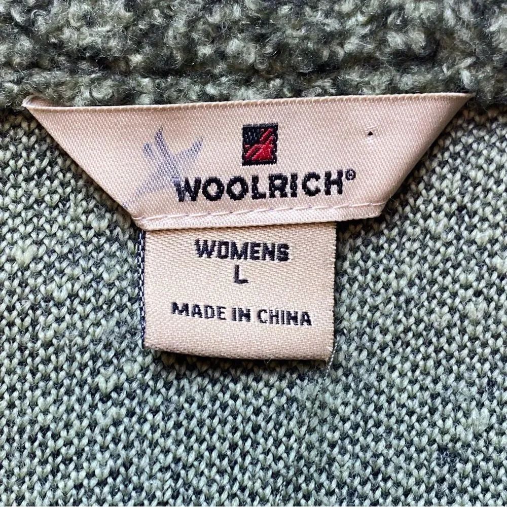 Woolrich Light Olive Heather Toggle Button Vest Size Large - Picture 3 of 11